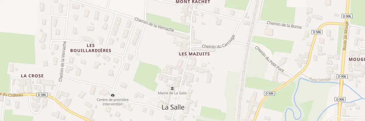 Plan du 141 Rte des Mauzuits à La Salle