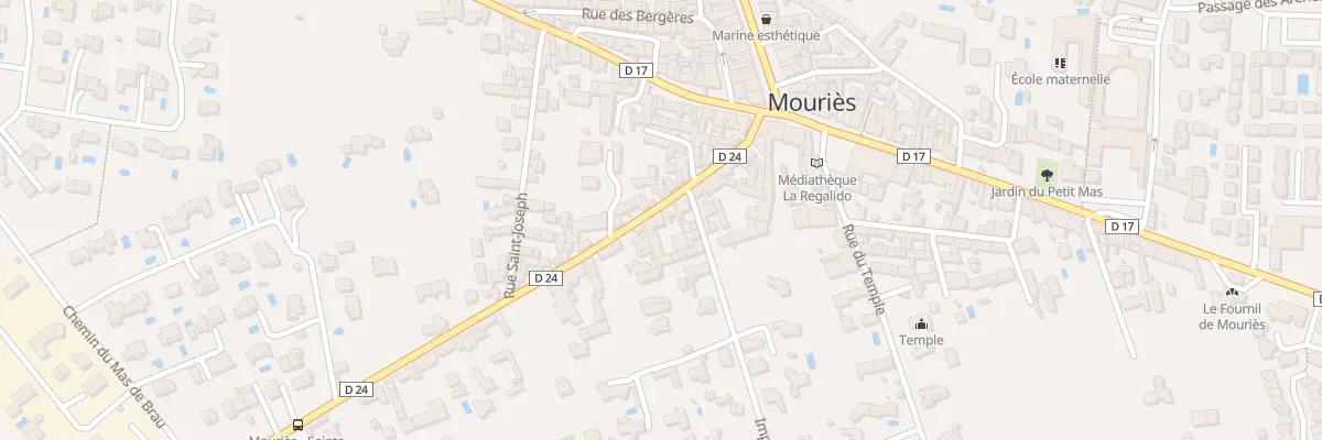 Plan du 25 Rue Jean Jaures à Mouriès