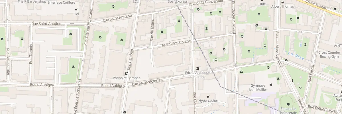 Plan du 12 Rue Saint Sidoine à Lyon 3e Arrondissement