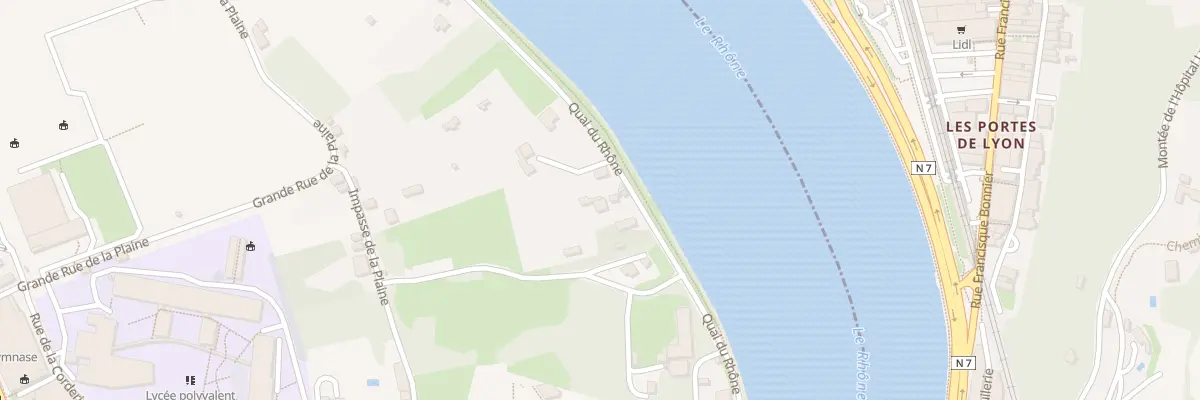 Plan du 601 Quai du Rhone à Saint-Romain-en-Gal