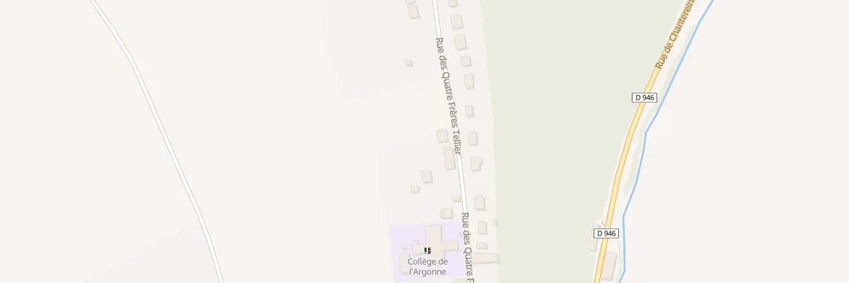 Plan du 55 Rue des Quatre Freres Tellier à Grandpré
