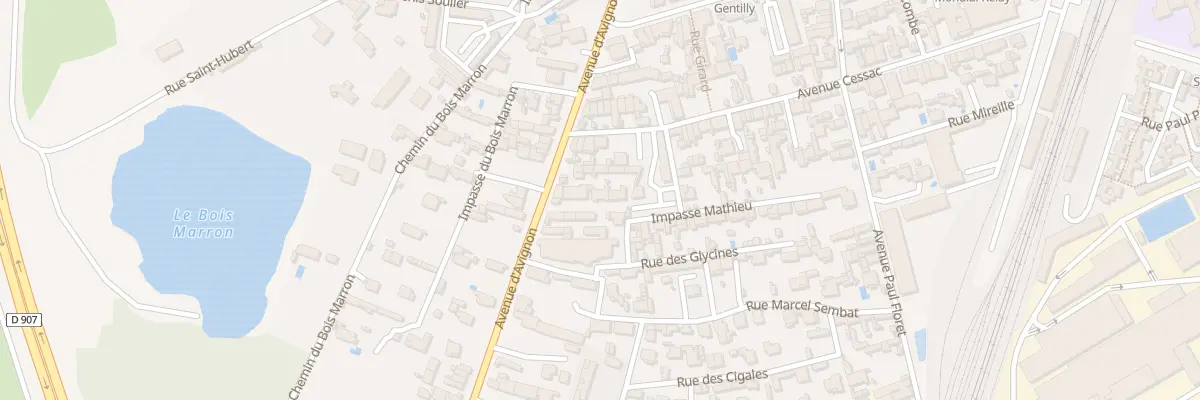 Plan du 597A Av d’Avignon à Sorgues