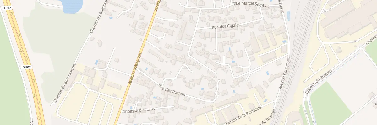 Plan du 105 Rue des Rosiers à Sorgues