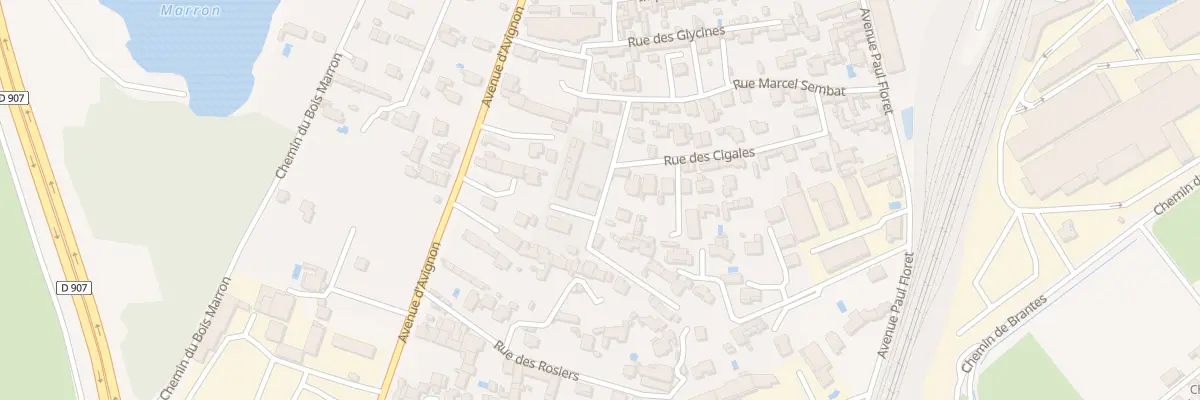Plan du 22B Imp de la Cigale à Sorgues