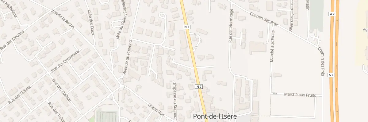 Plan du 1 All des Iris à Pont-de-l’Isère
