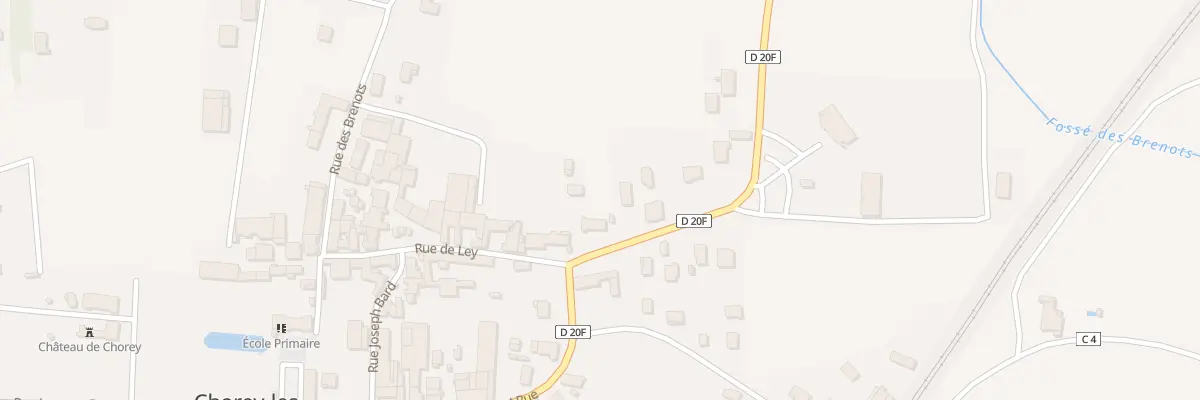 Plan du 1 Rte de Serrigny à Chorey-les-Beaune