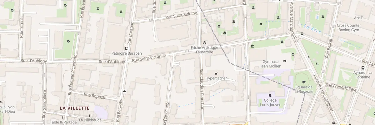 Plan du 20 Rue Saint Victorien à Lyon 3e Arrondissement