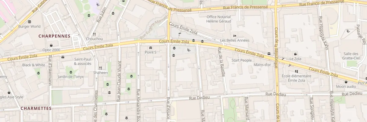 Plan du 4 Rue Magenta à Villeurbanne