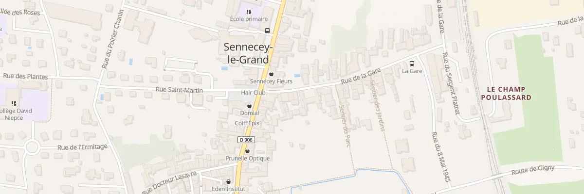 Plan du 10 Rue de la Gare à Sennecey-le-Grand