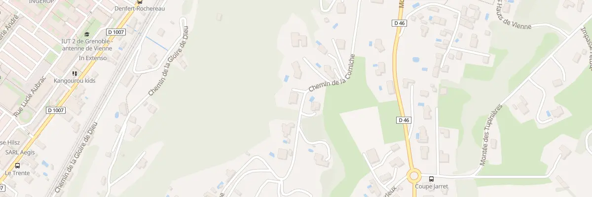 Plan du 18 Che de la Corniche à Vienne