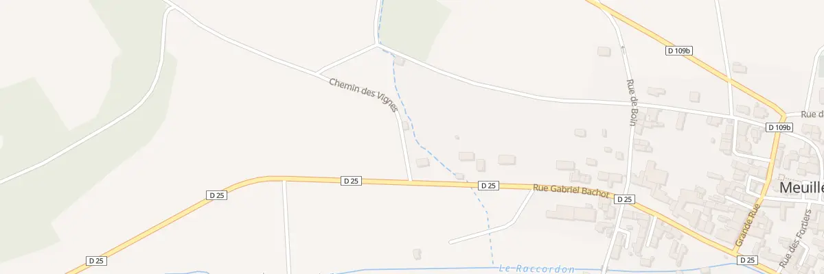 Plan du 2 Che des Vignes à Meuilley
