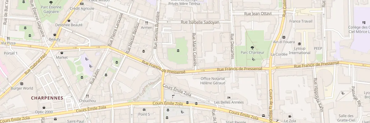 Plan du 41 Rue Francis de Pressensé à Villeurbanne