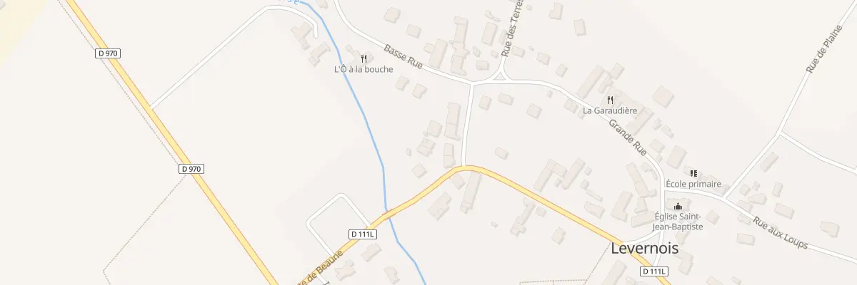 Plan du 1B Rue Basse à Levernois