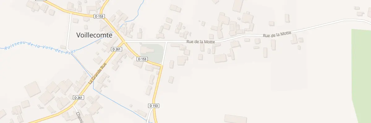 Plan du 2 Rue de la Motte à Voillecomte