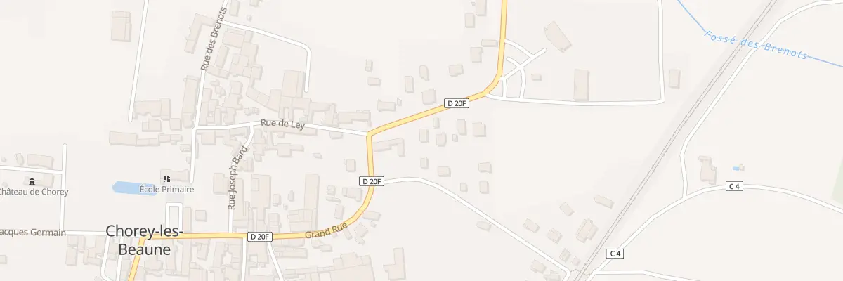 Plan du 2 Rte de Serrigny à Chorey-les-Beaune