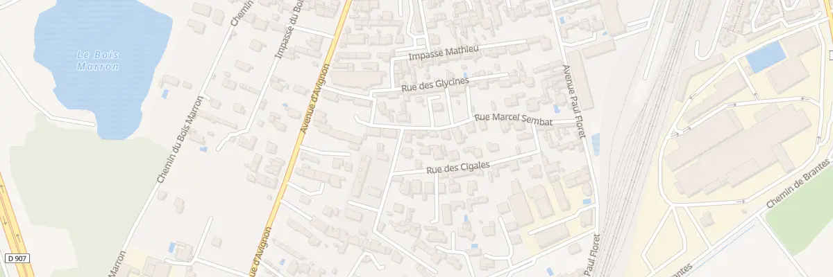 Plan du 258 Rue des Cigales à Sorgues
