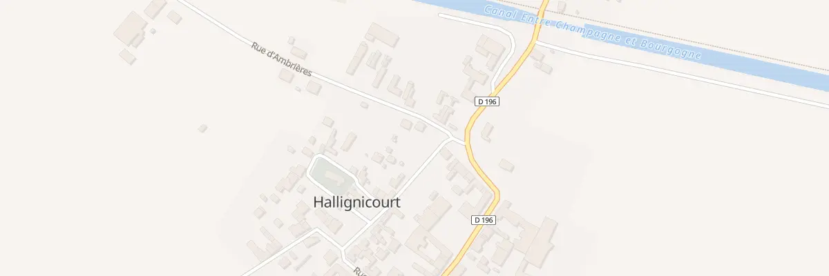 Plan du 1 Rue d’Ambrières à Hallignicourt