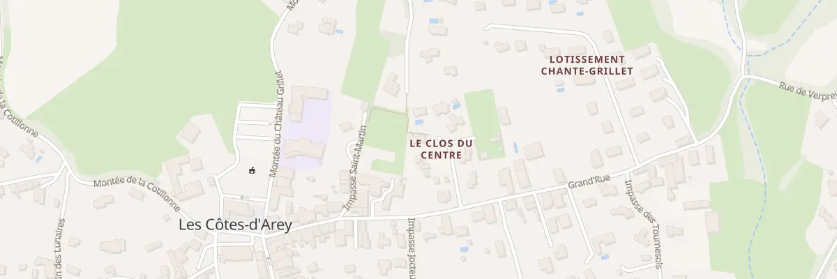 Plan du 235 Grand’Rue aux Côtes-d’Arey