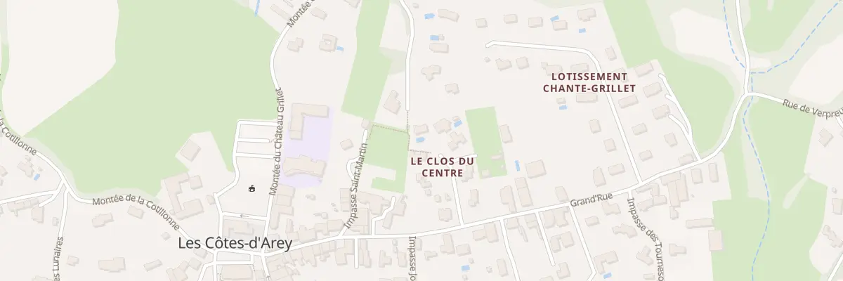 Plan du 6 Gr Grand’Rue aux Côtes-d’Arey