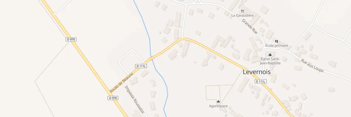 Plan du 9B Rte de Beaune à Levernois