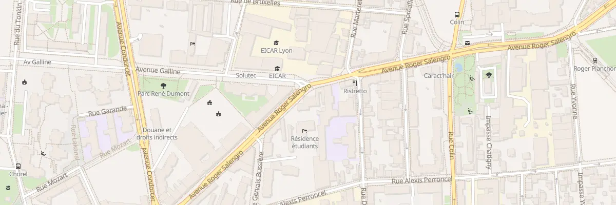 Plan du 34 Av Roger Salengro à Villeurbanne