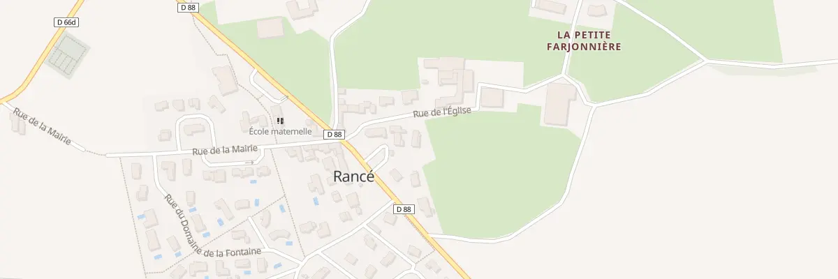 Plan du 96 Rue de l’Eglise à Rancé