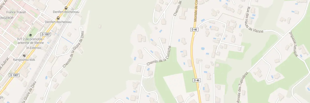 Plan du 12B Che de la Corniche à Vienne