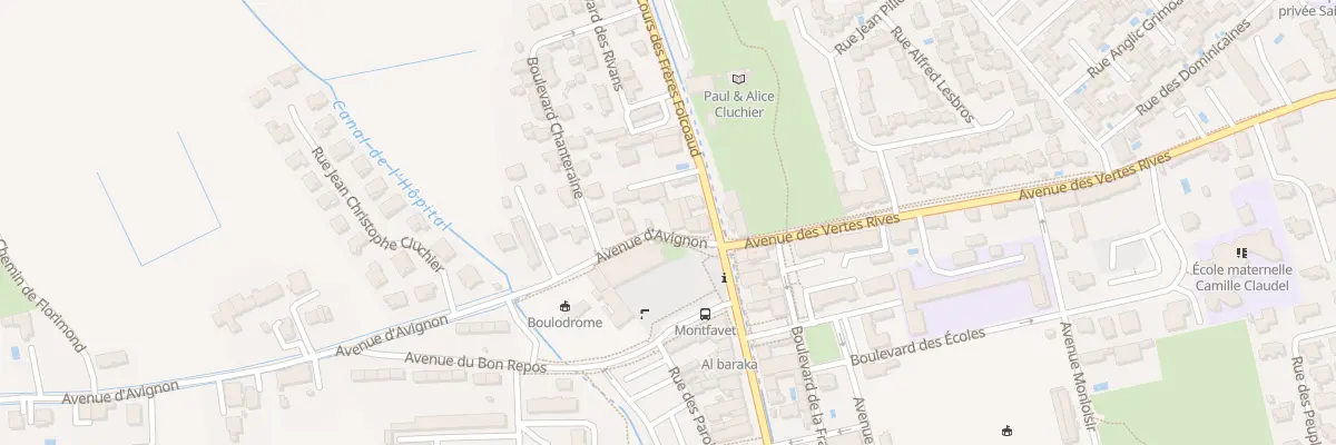 Plan du 22F Av d’Avignon Mft à Avignon