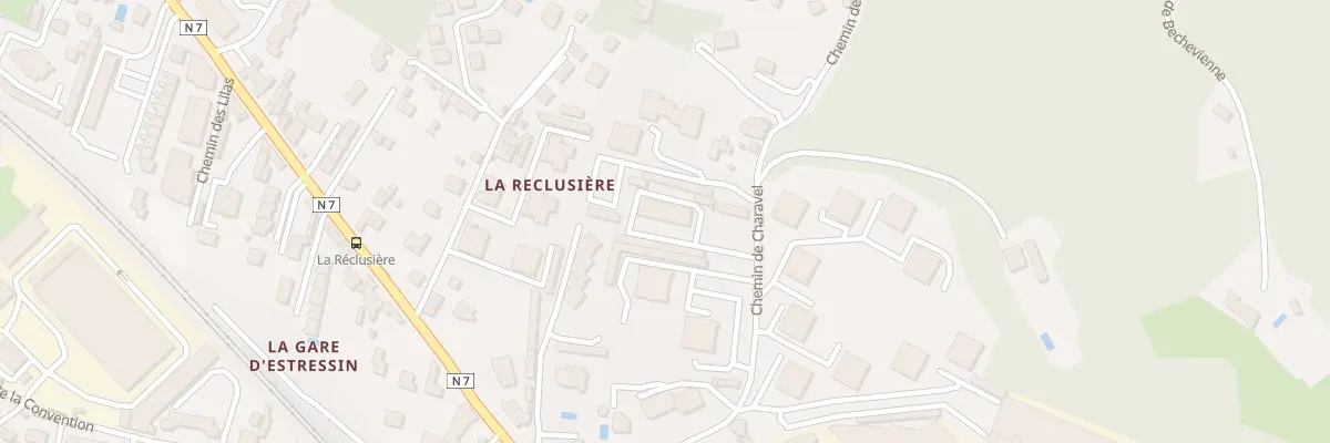 Plan du 13 Che de Charavel à Vienne