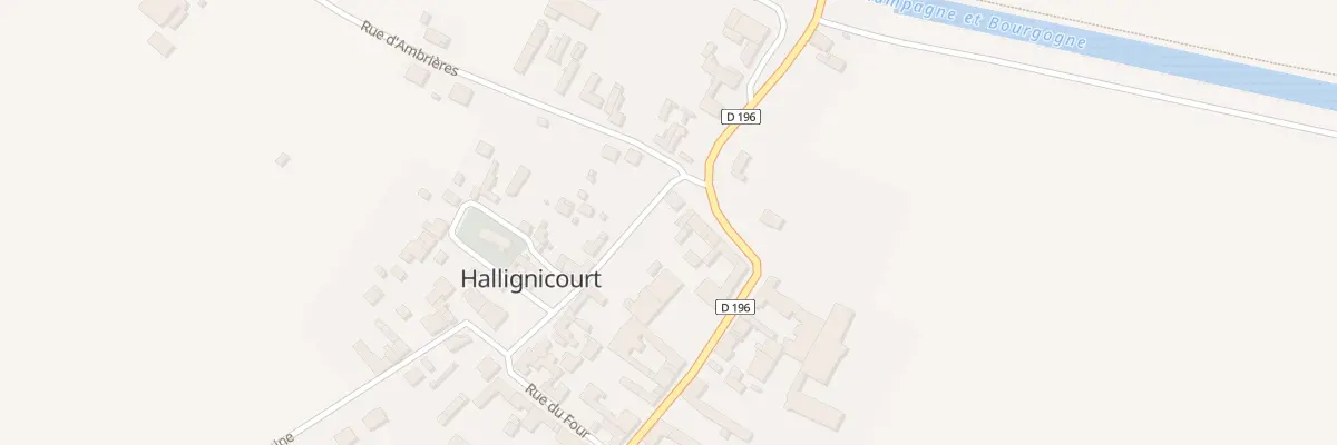 Plan du 4 Av de la Marne à Hallignicourt
