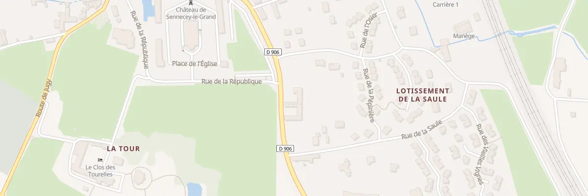 Plan du 1 Rte de Tournus à Sennecey-le-Grand