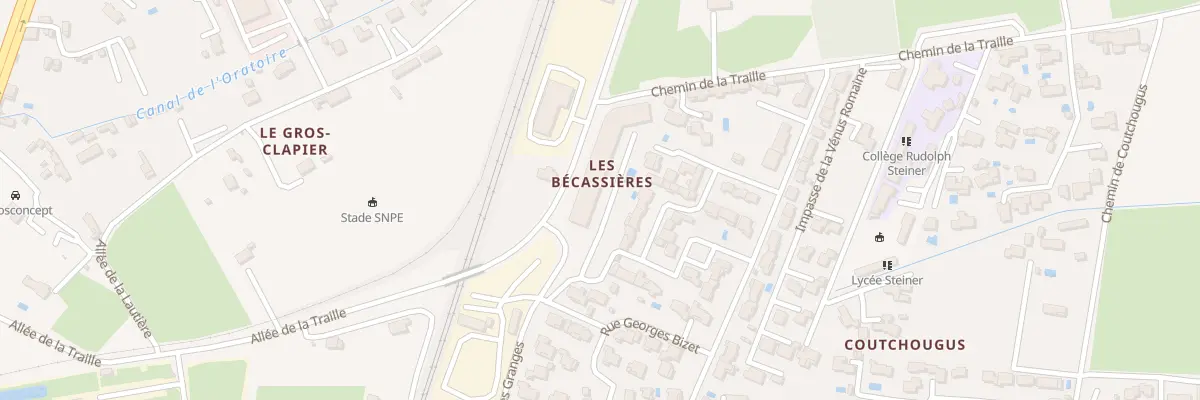 Plan du 76 Che de la Traille à Sorgues