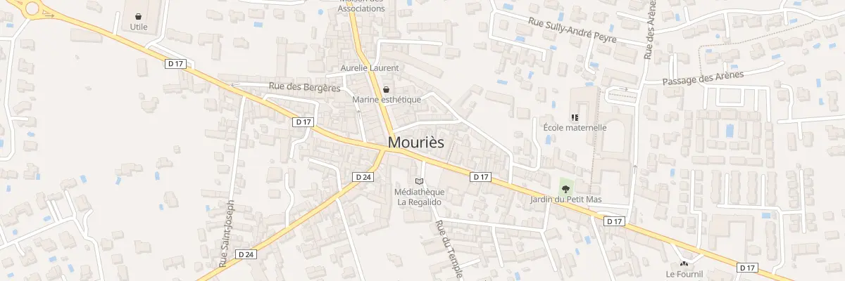 Plan du 3 Av Pasteur à Mouriès
