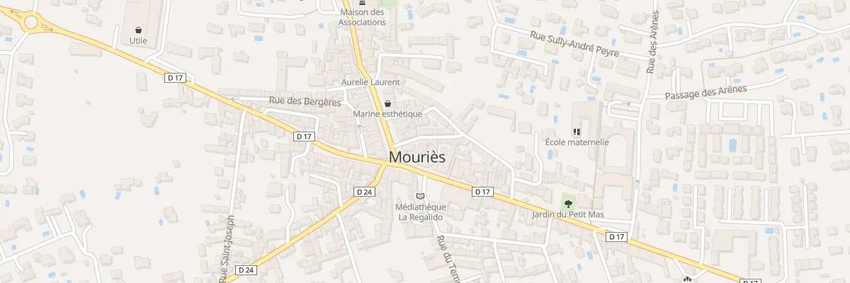 Plan du 6 Rue d’Aubagne à Mouriès