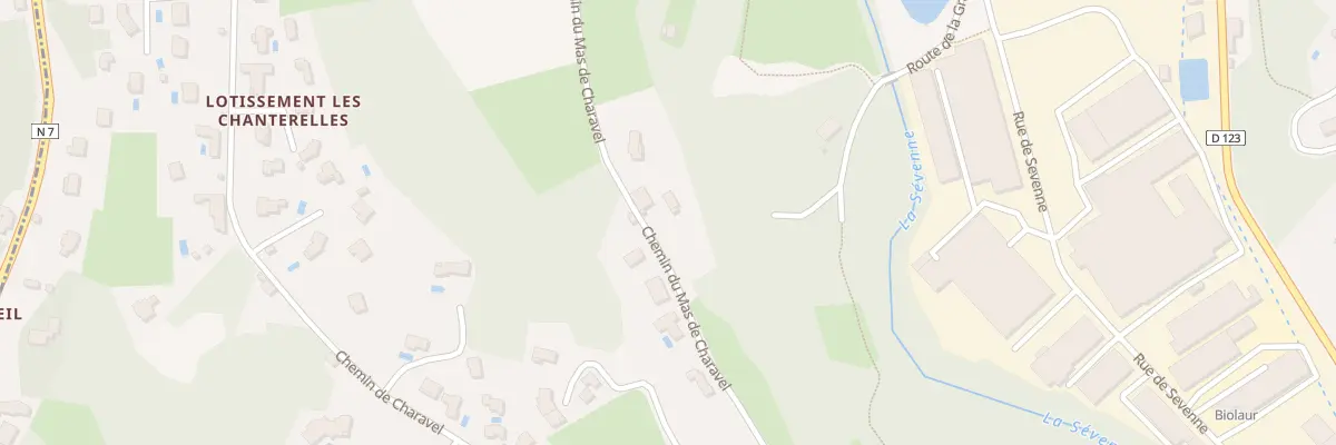 Plan du 432 Che du Mas de Charavel à Vienne