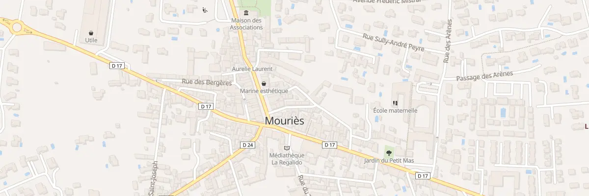 Plan du 9B Rue d’Aubagne à Mouriès