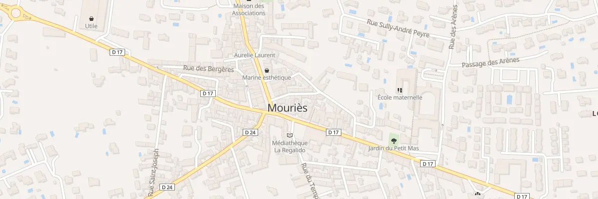Plan du 8 Rue d’Aubagne à Mouriès