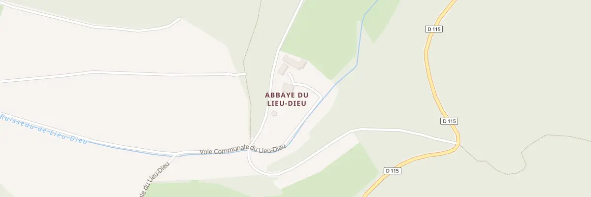 Plan du 5036 Abbaye du Lieu Dieu à Marey-lès-Fussey