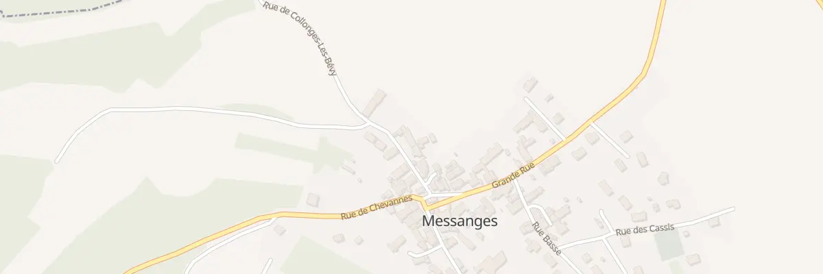Plan du 8 Rue de Collonges-les-bévy à Messanges