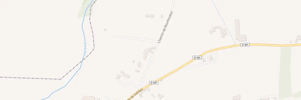 Plan du 120 Che de Bourbouton à La Baume-de-Transit