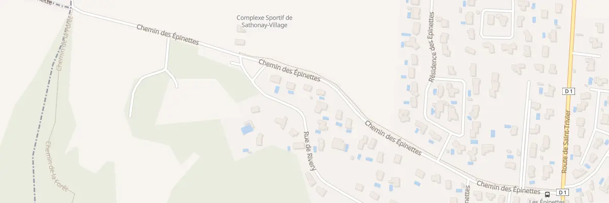 Plan du 51 Che des Epinettes à Sathonay-Village