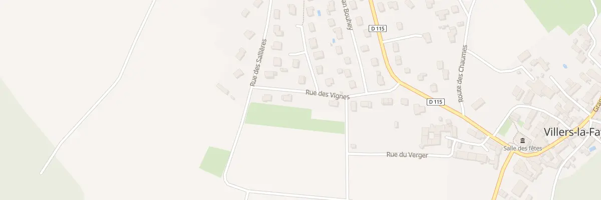 Plan du 11 Rue des Vignes à Villers-la-Faye