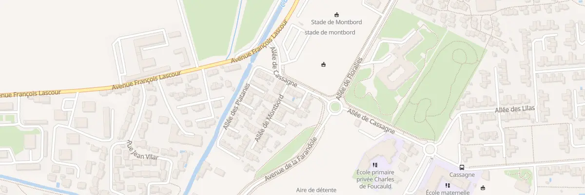Plan du 4 All de la Prairie au Pontet