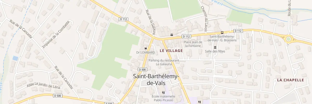 Plan du 5051 Le Village à Saint-Barthélemy-de-Vals