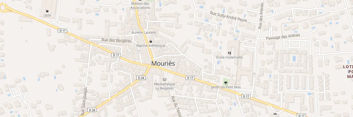 Plan du 14 Rue d’Aubagne à Mouriès