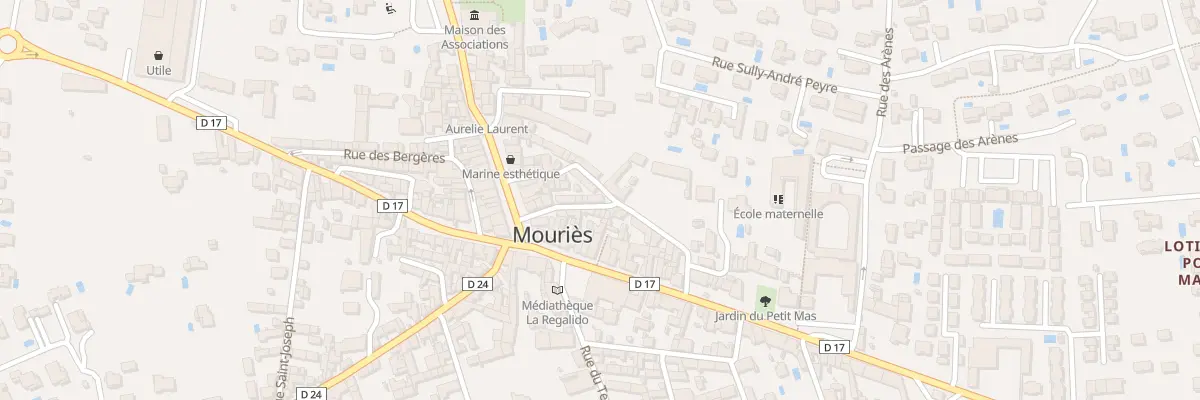 Plan du 25 Rue d’Aubagne à Mouriès