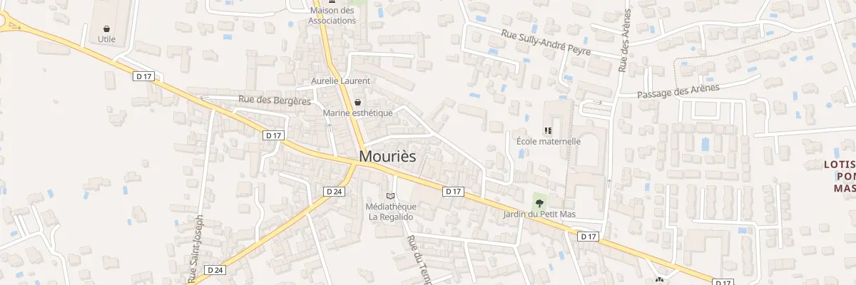 Plan du 20 Rue d’Aubagne à Mouriès