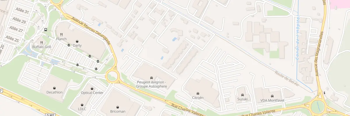 Plan du 365 Rte de Bel Air Mft à Avignon