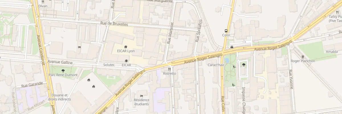 Plan du 41 Av Roger Salengro à Villeurbanne
