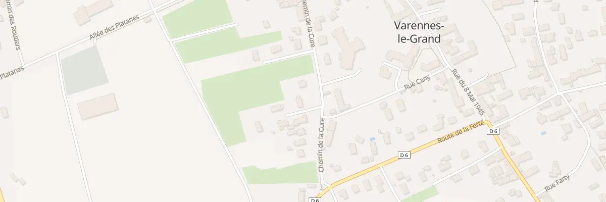 Plan du 20 Che de la Cure à Varennes-le-Grand